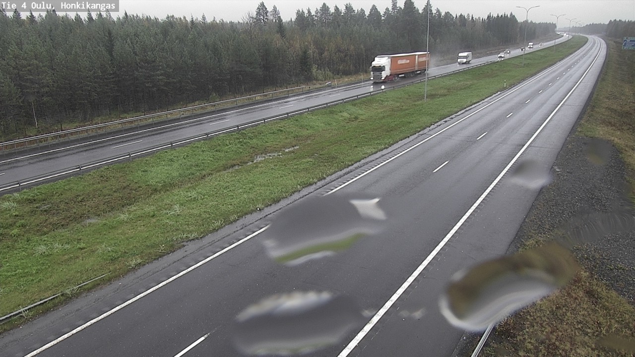 Weather Camera Image Väg 4 Oulu, Honkikangas, Oulu, Pohjois-Pohjanmaa