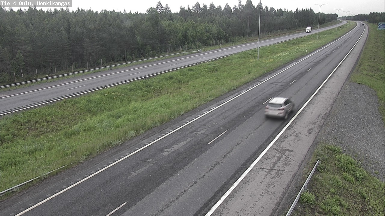 Weather Camera Image Road 4 Oulu, Honkikangas, Oulu, Pohjois-Pohjanmaa