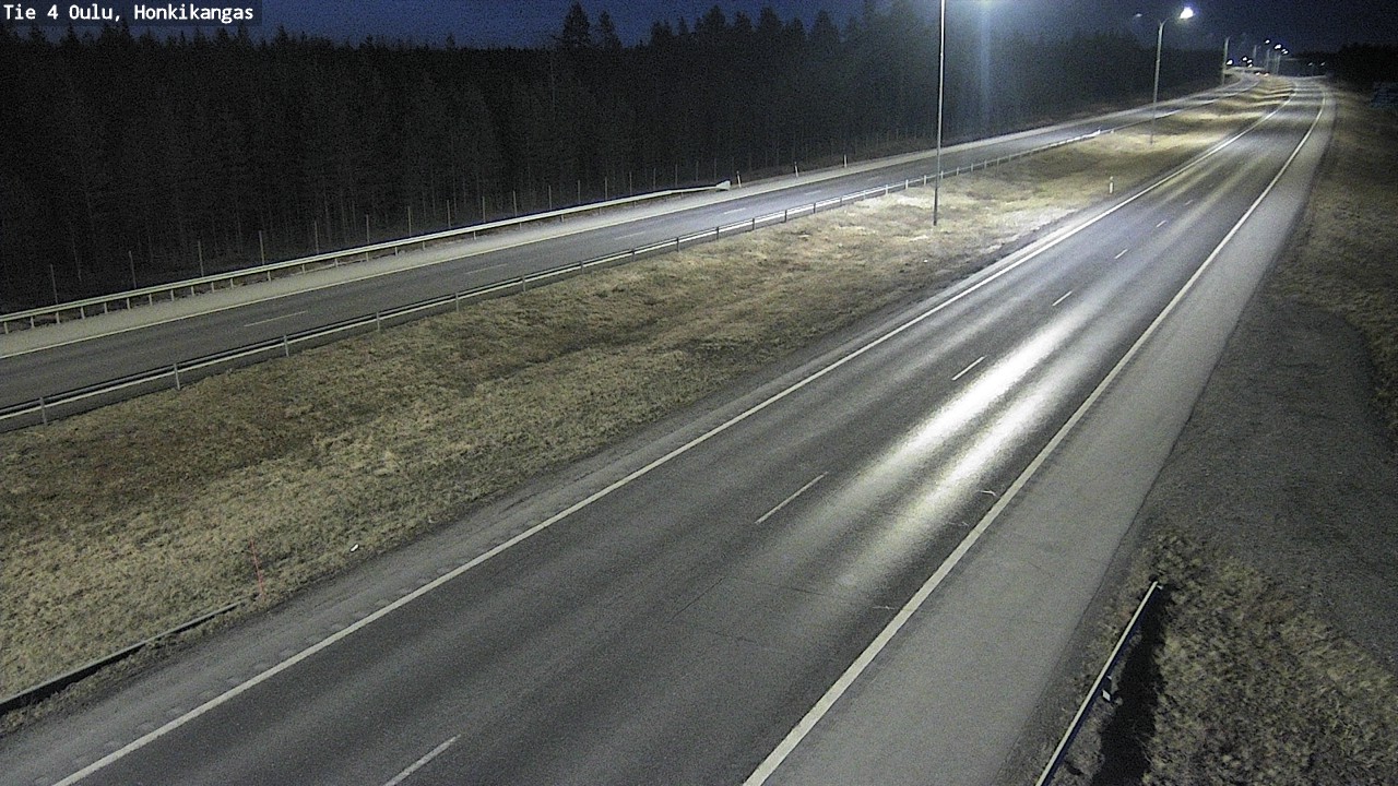 Weather Camera Image Väg 4 Oulu, Honkikangas, Oulu, Pohjois-Pohjanmaa