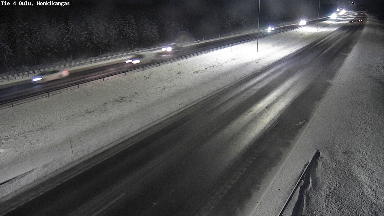 Weather Camera Image Väg 4 Oulu, Honkikangas, Oulu, Pohjois-Pohjanmaa
