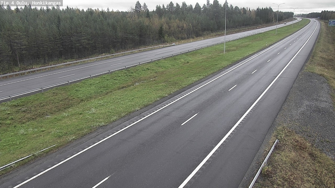 Weather Camera Image Road 4 Oulu, Honkikangas, Oulu, Pohjois-Pohjanmaa