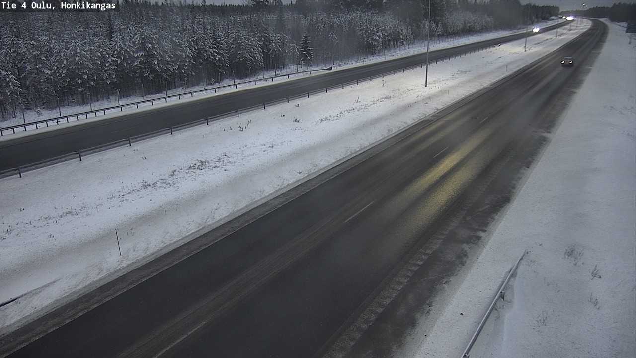 Weather Camera Image Väg 4 Oulu, Honkikangas, Oulu, Pohjois-Pohjanmaa