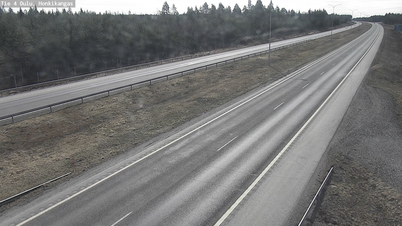 Weather Camera Image Road 4 Oulu, Honkikangas, Oulu, Pohjois-Pohjanmaa