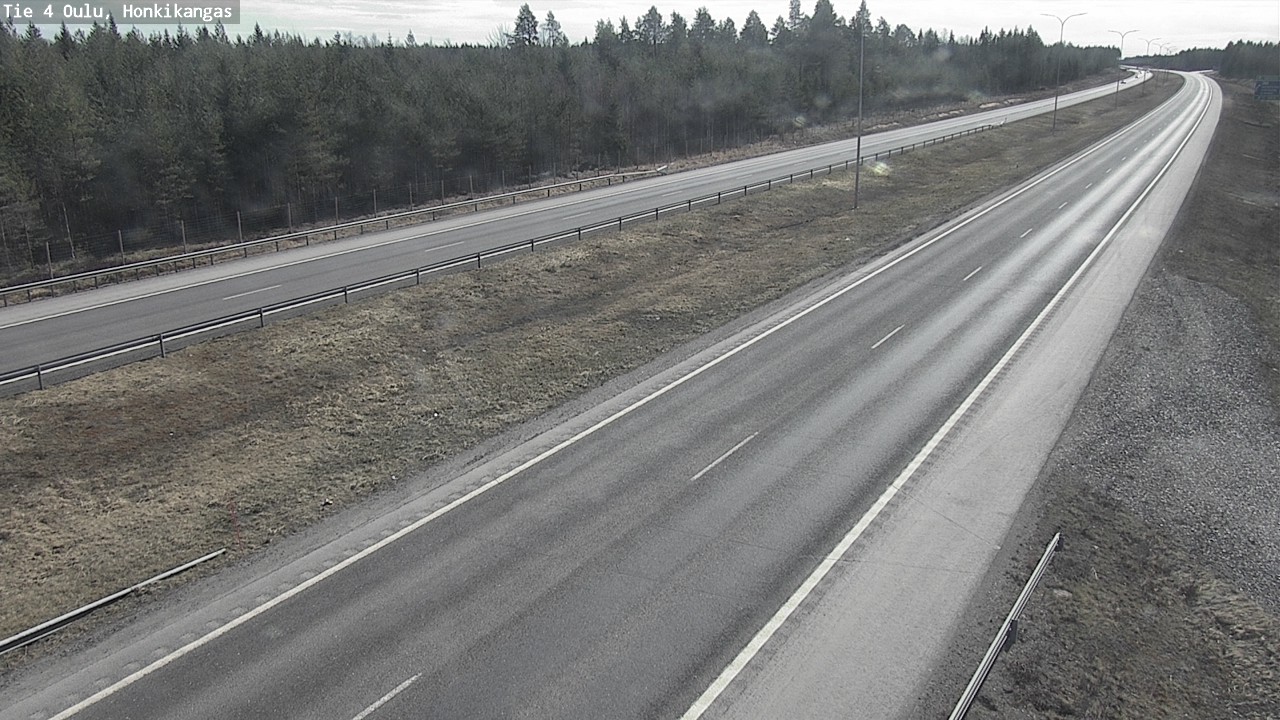 Weather Camera Image Road 4 Oulu, Honkikangas, Oulu, Pohjois-Pohjanmaa