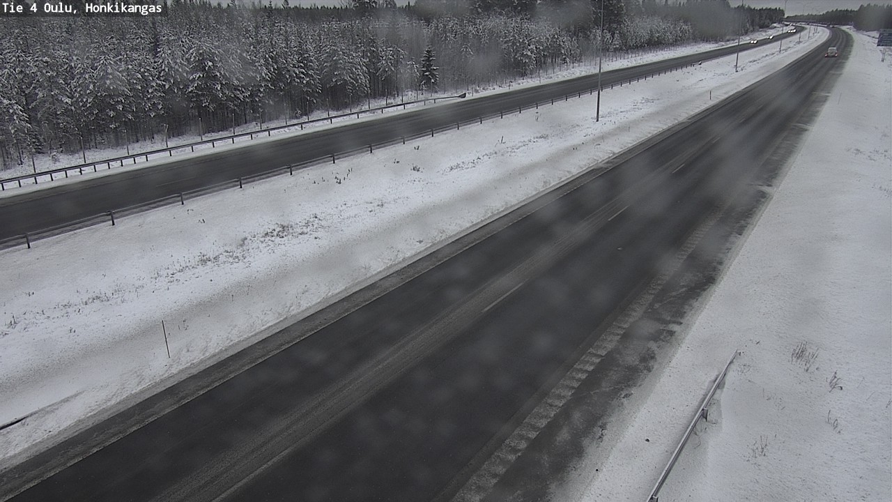Weather Camera Image Väg 4 Oulu, Honkikangas, Oulu, Pohjois-Pohjanmaa