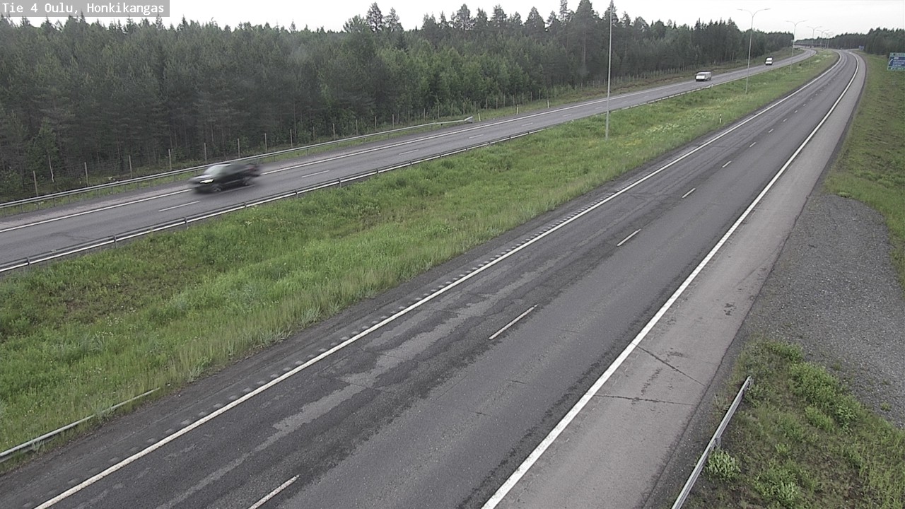 Weather Camera Image Väg 4 Oulu, Honkikangas, Oulu, Pohjois-Pohjanmaa