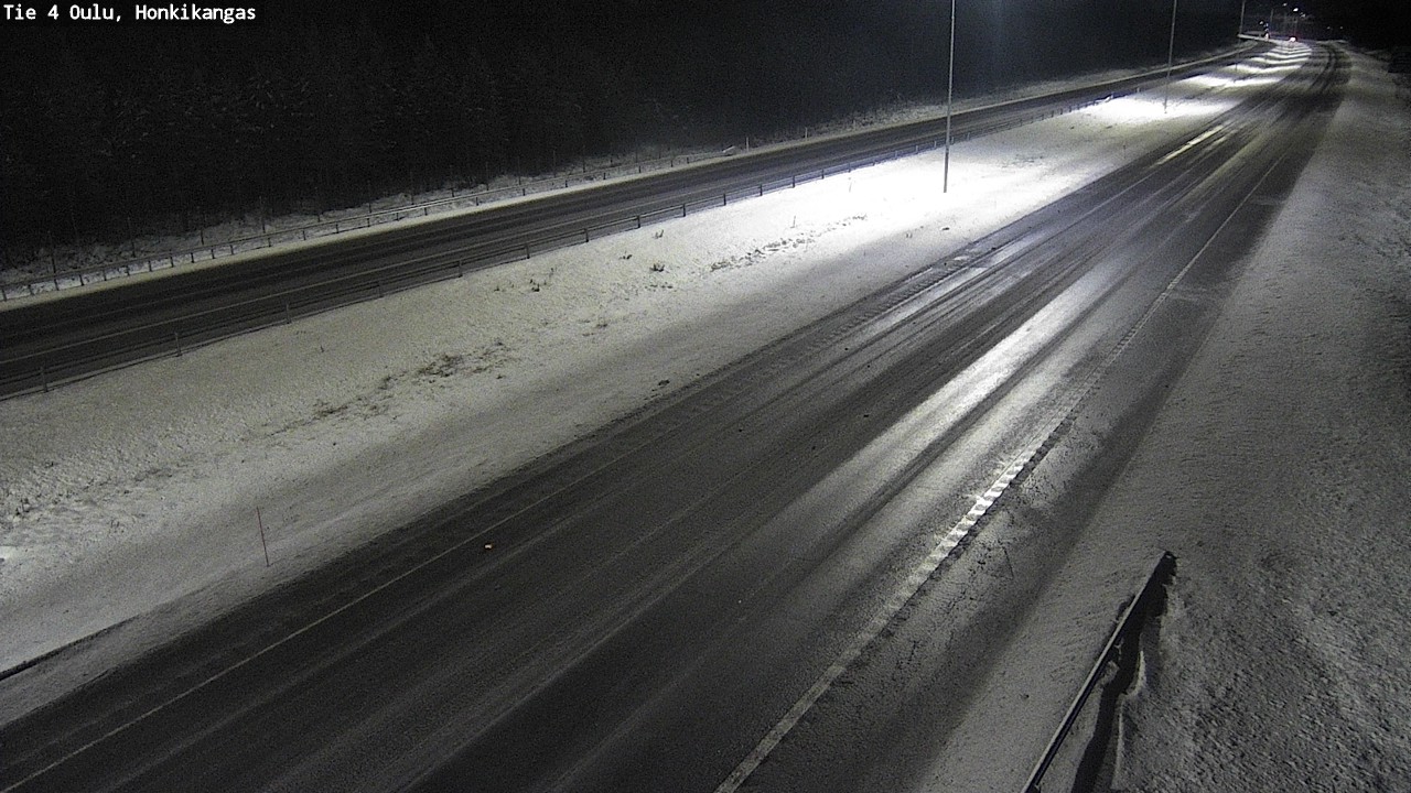 Weather Camera Image Väg 4 Oulu, Honkikangas, Oulu, Pohjois-Pohjanmaa