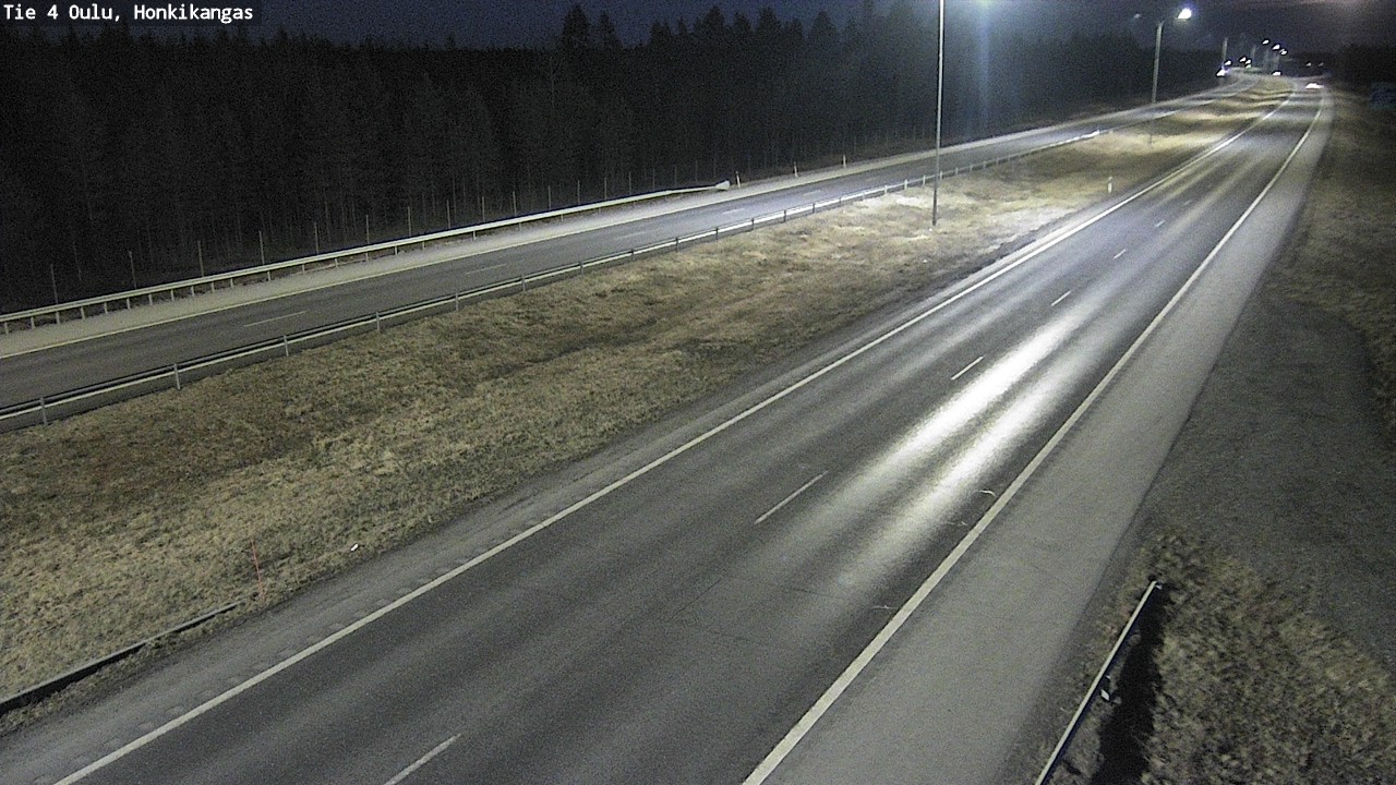 Weather Camera Image Väg 4 Oulu, Honkikangas, Oulu, Pohjois-Pohjanmaa