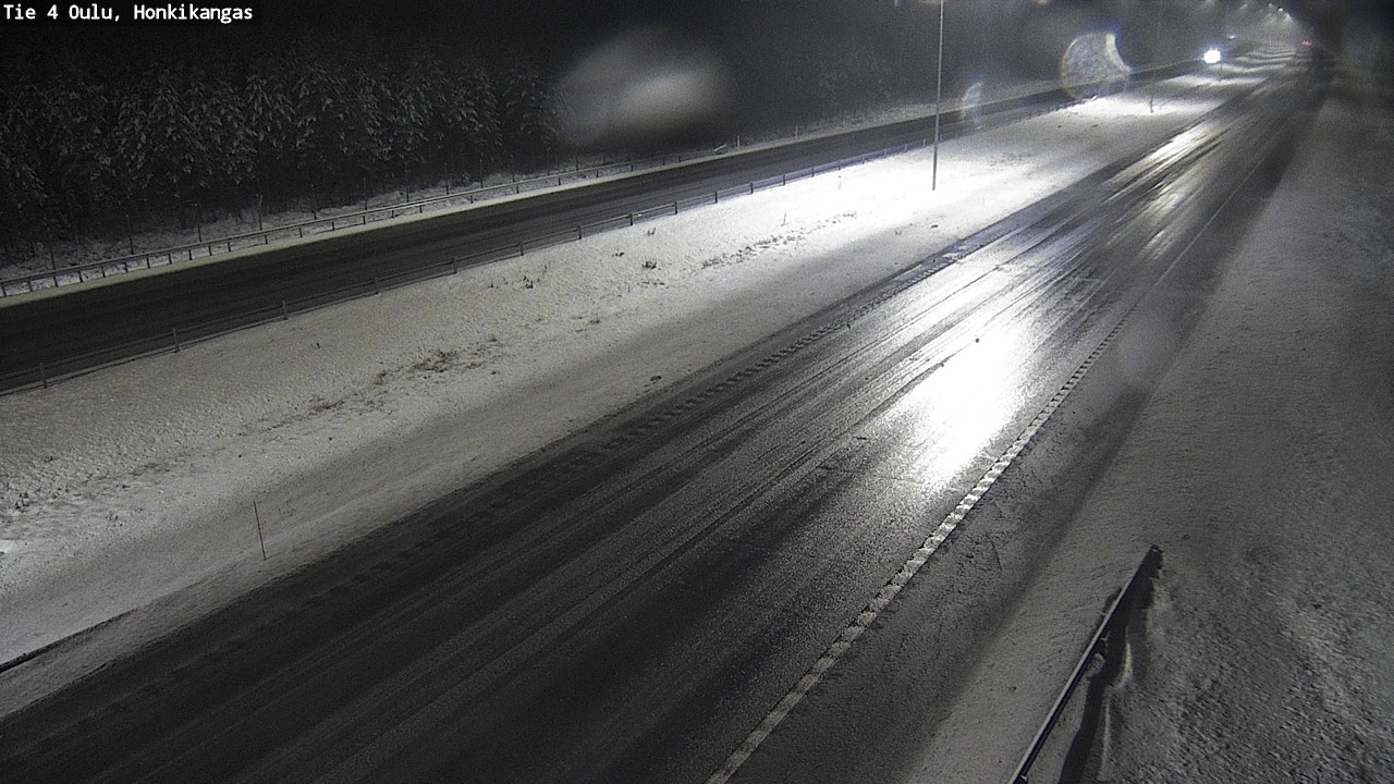 Weather Camera Image Väg 4 Oulu, Honkikangas, Oulu, Pohjois-Pohjanmaa