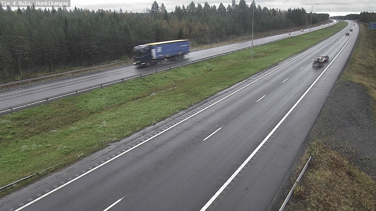 Weather Camera Image Väg 4 Oulu, Honkikangas, Oulu, Pohjois-Pohjanmaa