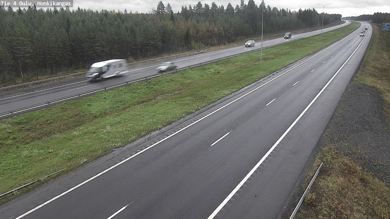 Weather Camera Image Väg 4 Oulu, Honkikangas, Oulu, Pohjois-Pohjanmaa
