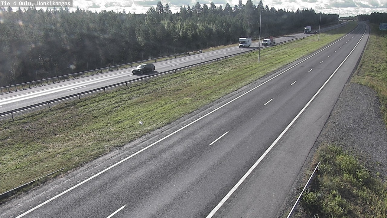Weather Camera Image Road 4 Oulu, Honkikangas, Oulu, Pohjois-Pohjanmaa