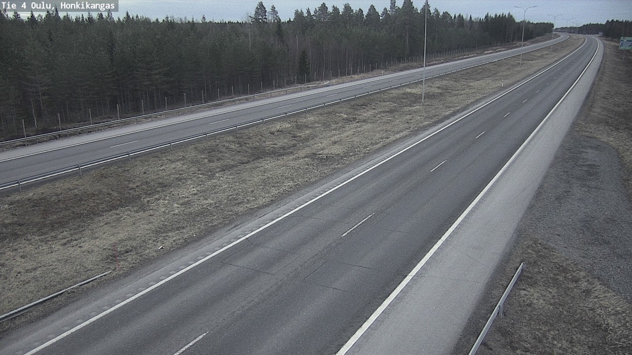 Weather Camera Image Väg 4 Oulu, Honkikangas, Oulu, Pohjois-Pohjanmaa