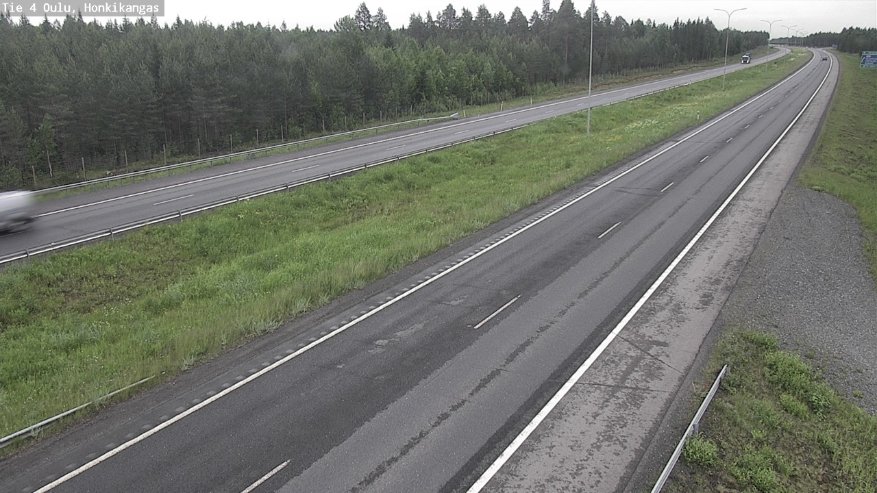 Weather Camera Image Road 4 Oulu, Honkikangas, Oulu, Pohjois-Pohjanmaa