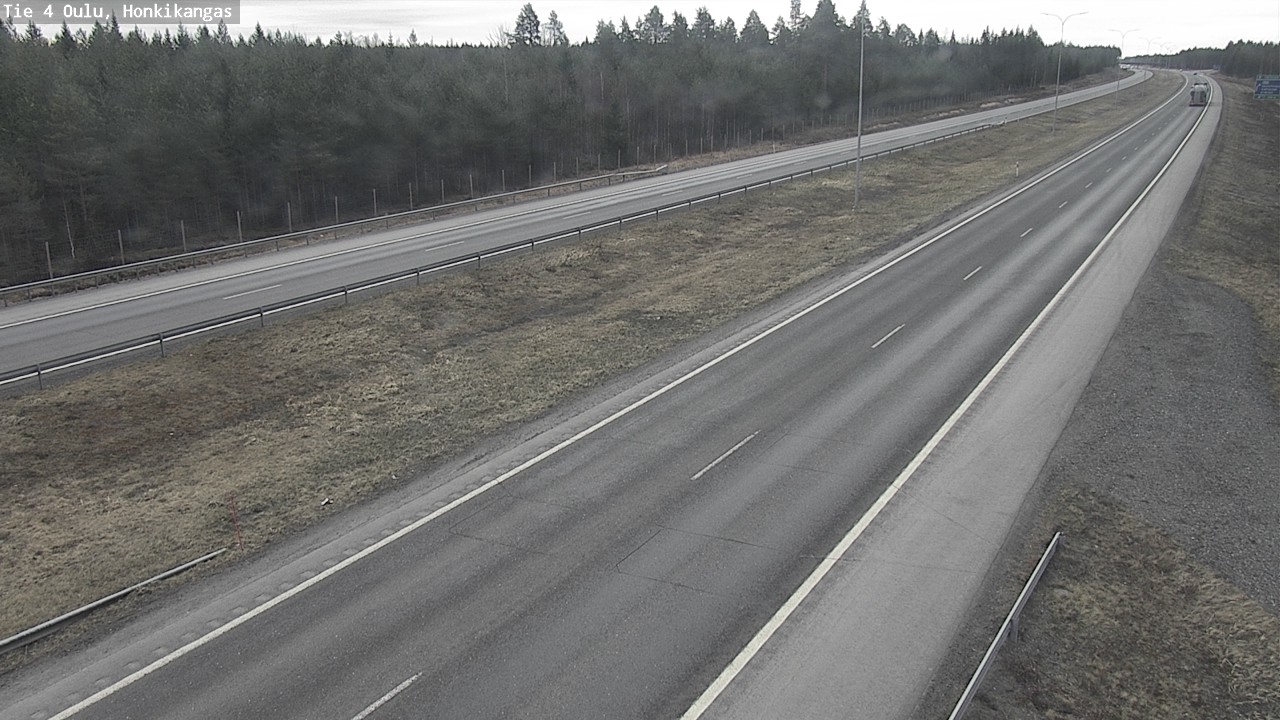 Weather Camera Image Väg 4 Oulu, Honkikangas, Oulu, Pohjois-Pohjanmaa