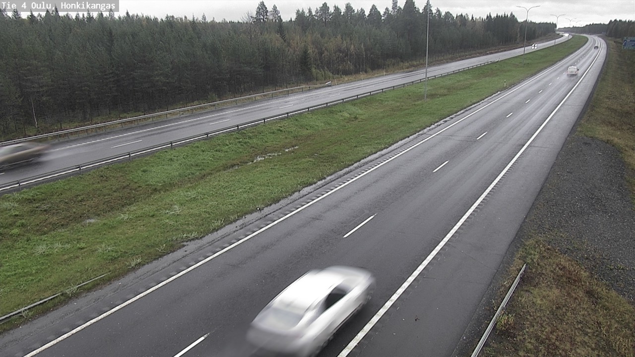 Weather Camera Image Väg 4 Oulu, Honkikangas, Oulu, Pohjois-Pohjanmaa