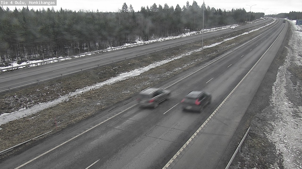 Weather Camera Image Väg 4 Oulu, Honkikangas, Oulu, Pohjois-Pohjanmaa