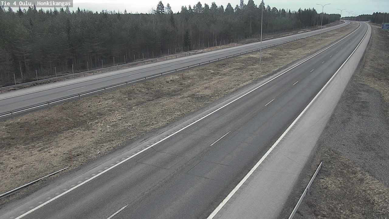 Weather Camera Image Väg 4 Oulu, Honkikangas, Oulu, Pohjois-Pohjanmaa
