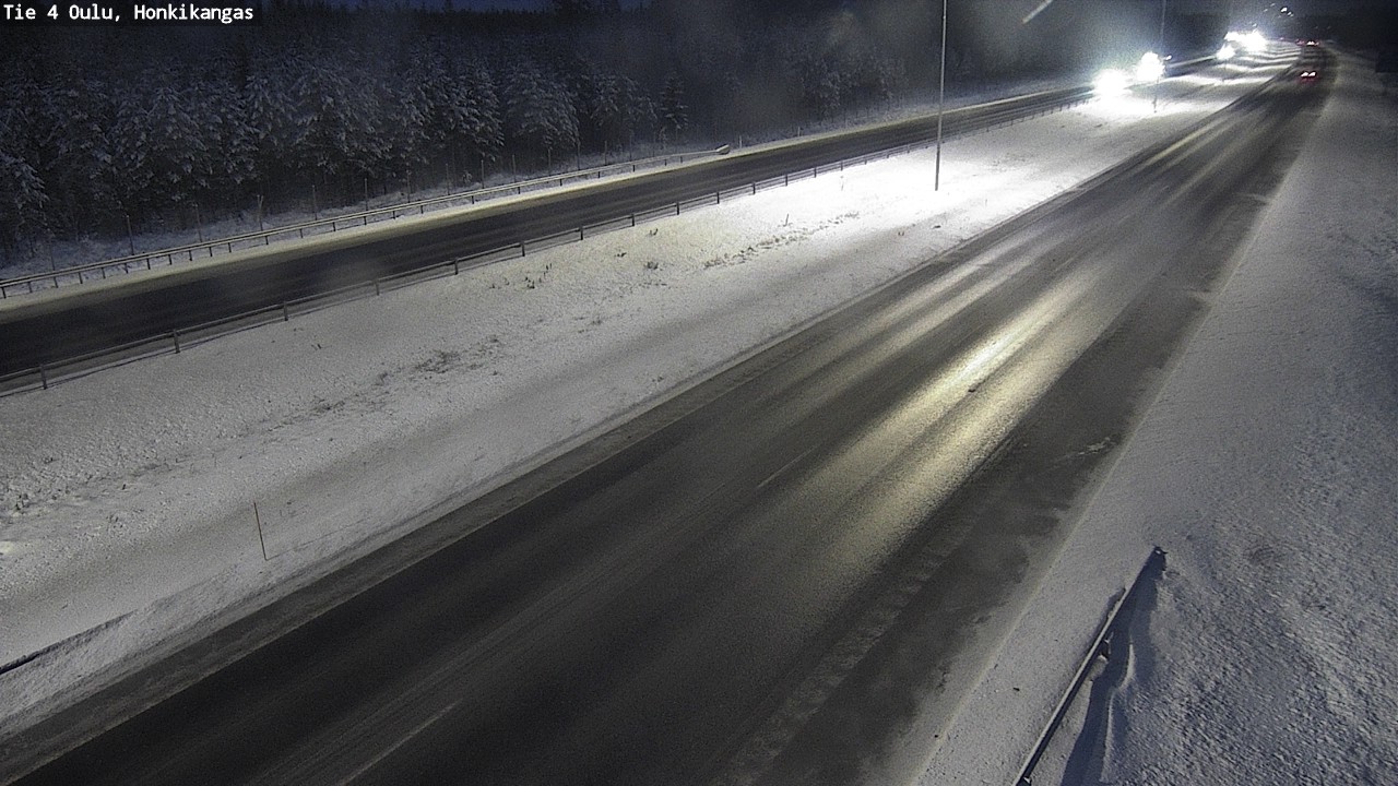 Weather Camera Image Väg 4 Oulu, Honkikangas, Oulu, Pohjois-Pohjanmaa