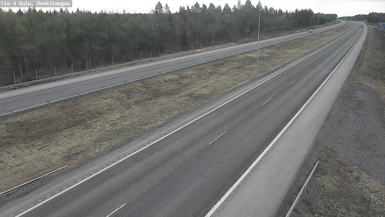 Weather Camera Image Väg 4 Oulu, Honkikangas, Oulu, Pohjois-Pohjanmaa