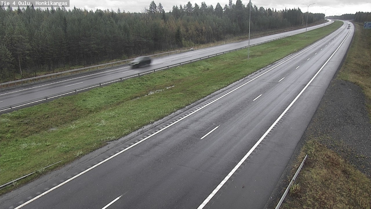 Weather Camera Image Väg 4 Oulu, Honkikangas, Oulu, Pohjois-Pohjanmaa