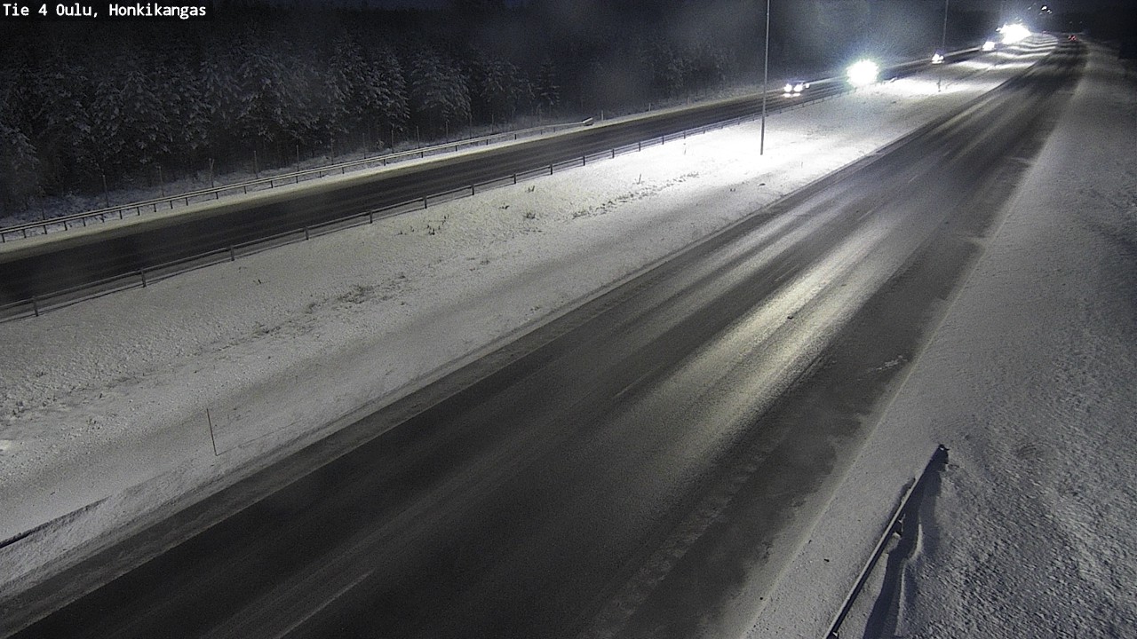 Weather Camera Image Väg 4 Oulu, Honkikangas, Oulu, Pohjois-Pohjanmaa