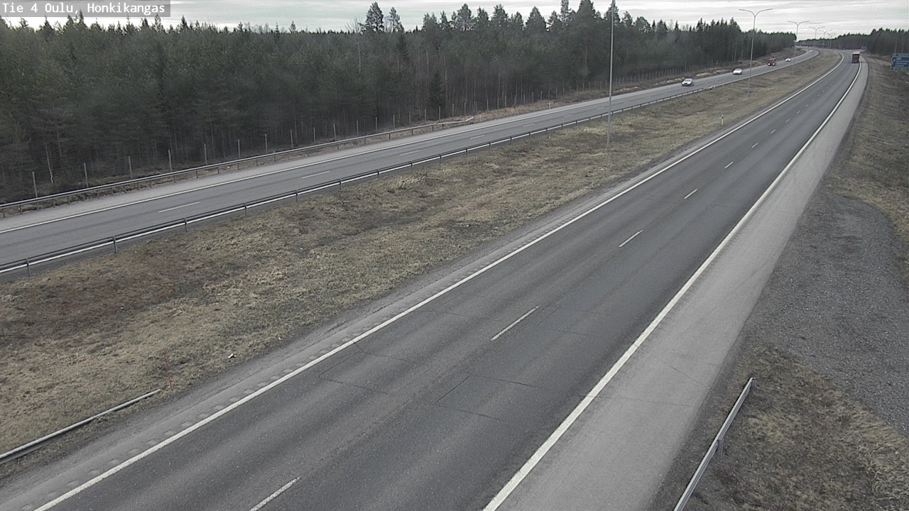 Weather Camera Image Väg 4 Oulu, Honkikangas, Oulu, Pohjois-Pohjanmaa
