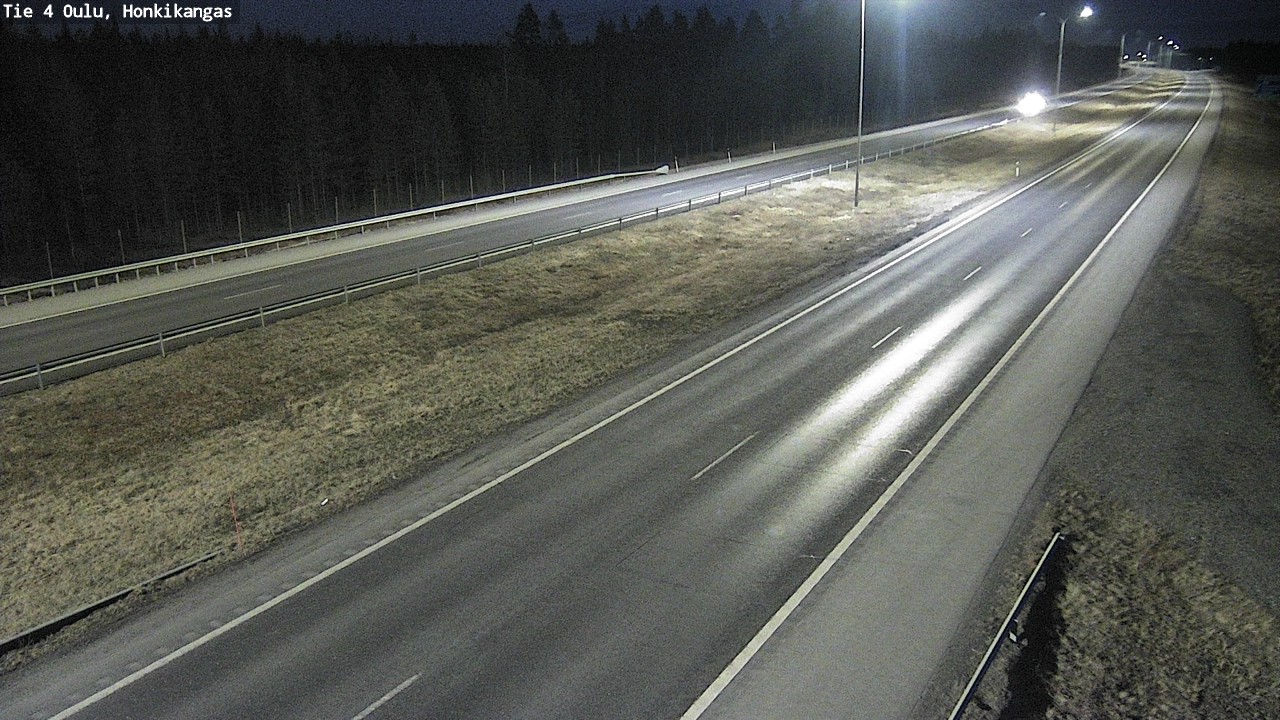 Weather Camera Image Väg 4 Oulu, Honkikangas, Oulu, Pohjois-Pohjanmaa