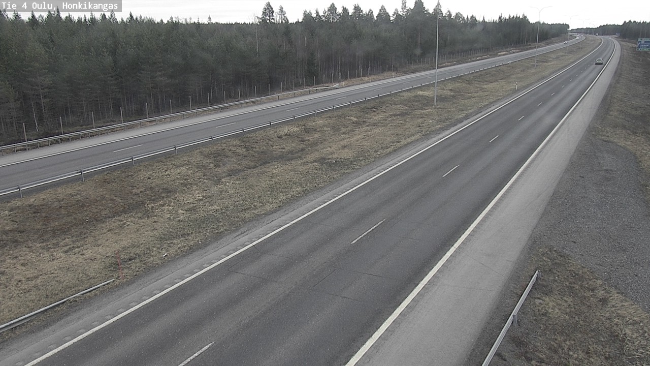 Weather Camera Image Väg 4 Oulu, Honkikangas, Oulu, Pohjois-Pohjanmaa
