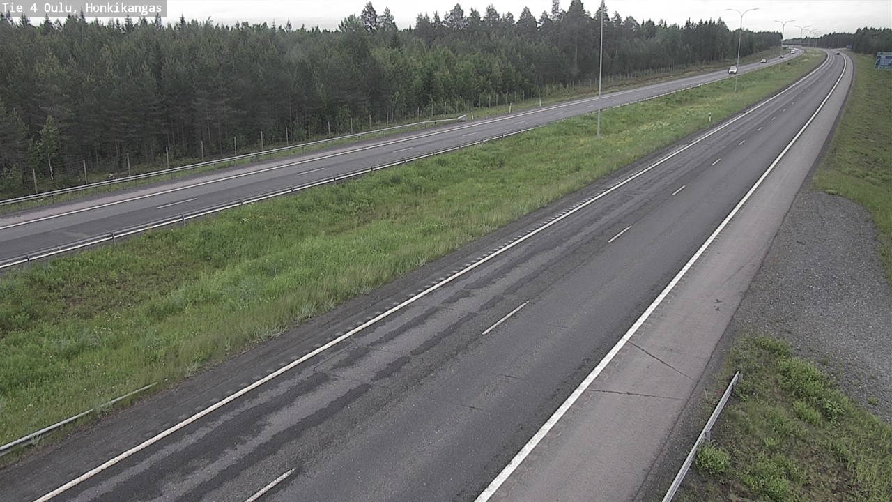 Weather Camera Image Väg 4 Oulu, Honkikangas, Oulu, Pohjois-Pohjanmaa