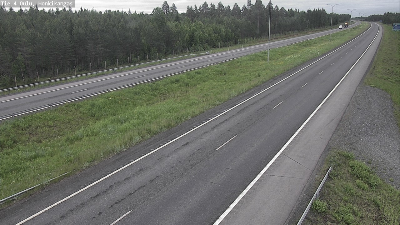Weather Camera Image Väg 4 Oulu, Honkikangas, Oulu, Pohjois-Pohjanmaa