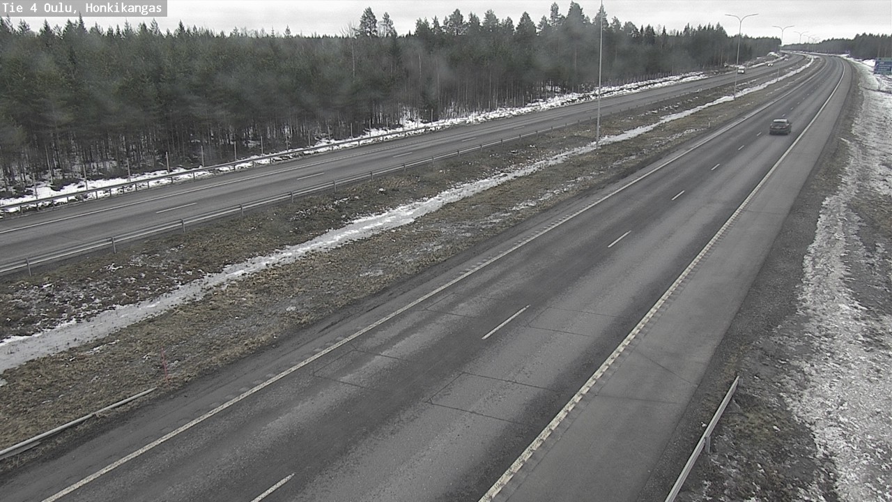 Weather Camera Image Väg 4 Oulu, Honkikangas, Oulu, Pohjois-Pohjanmaa