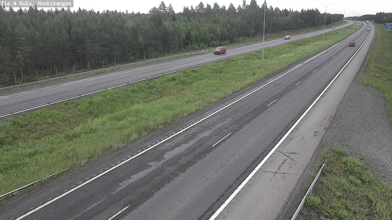 Weather Camera Image Road 4 Oulu, Honkikangas, Oulu, Pohjois-Pohjanmaa