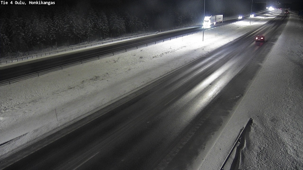 Weather Camera Image Väg 4 Oulu, Honkikangas, Oulu, Pohjois-Pohjanmaa