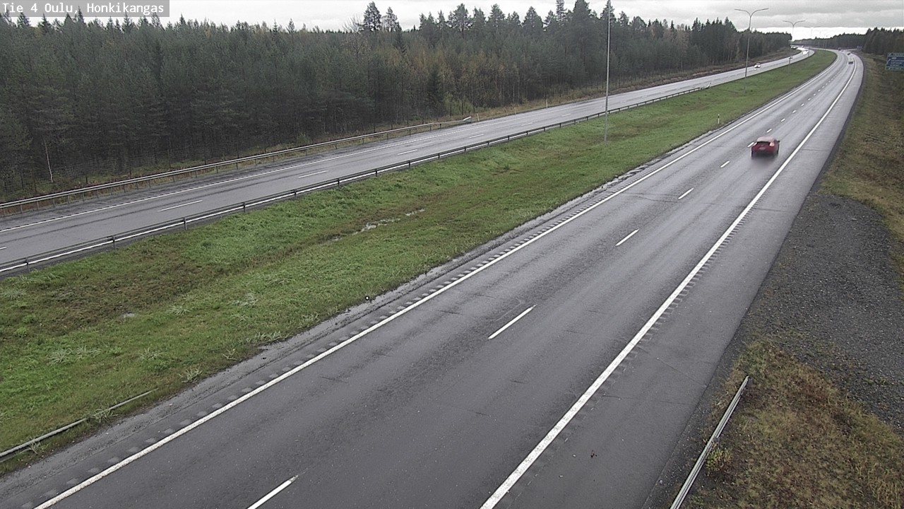 Weather Camera Image Väg 4 Oulu, Honkikangas, Oulu, Pohjois-Pohjanmaa
