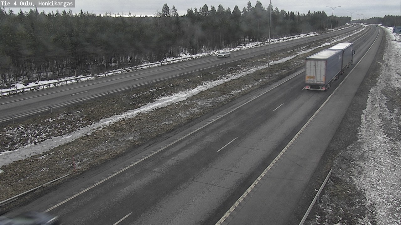 Weather Camera Image Väg 4 Oulu, Honkikangas, Oulu, Pohjois-Pohjanmaa