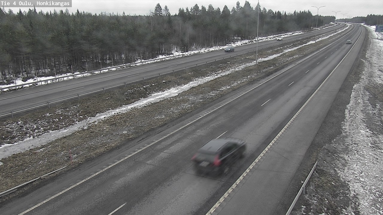Weather Camera Image Väg 4 Oulu, Honkikangas, Oulu, Pohjois-Pohjanmaa