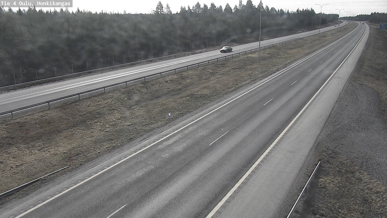 Weather Camera Image Road 4 Oulu, Honkikangas, Oulu, Pohjois-Pohjanmaa