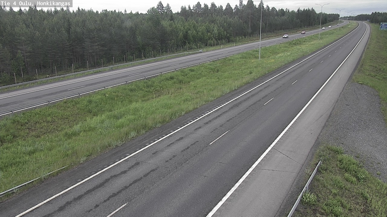 Weather Camera Image Väg 4 Oulu, Honkikangas, Oulu, Pohjois-Pohjanmaa