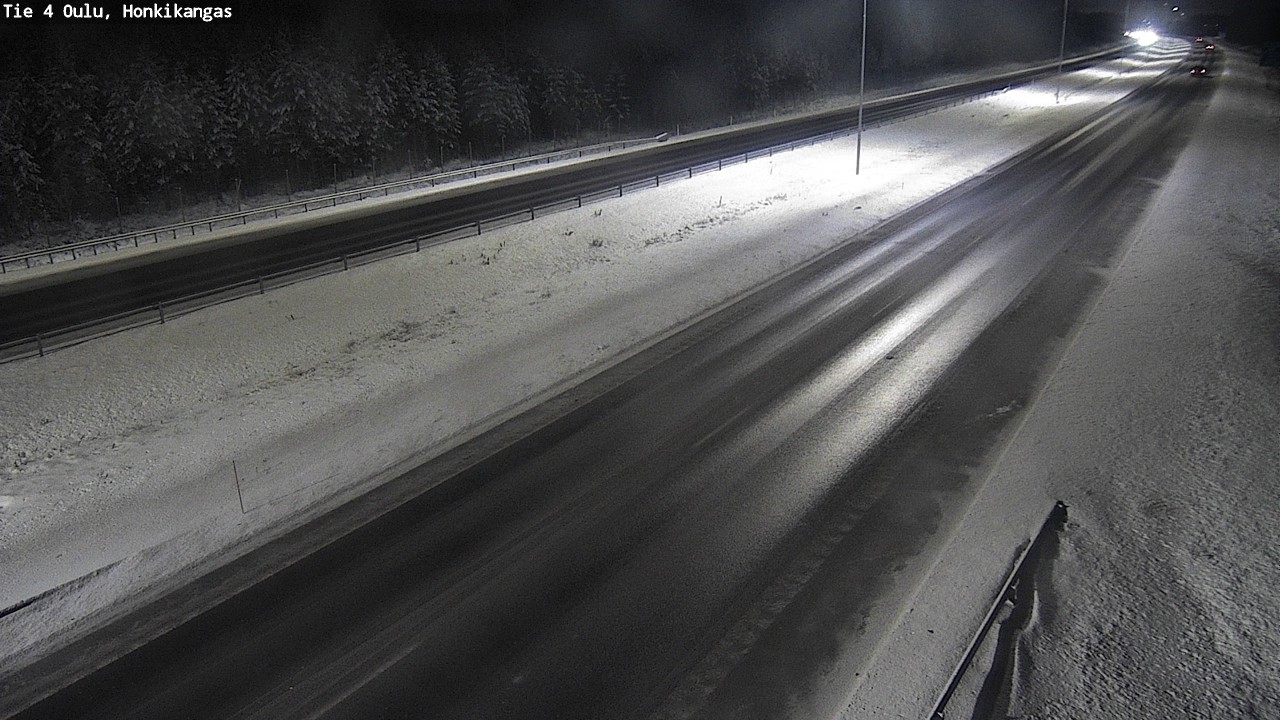 Weather Camera Image Väg 4 Oulu, Honkikangas, Oulu, Pohjois-Pohjanmaa
