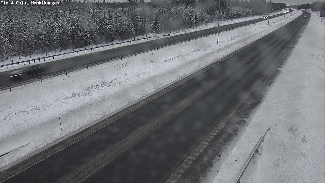 Weather Camera Image Väg 4 Oulu, Honkikangas, Oulu, Pohjois-Pohjanmaa