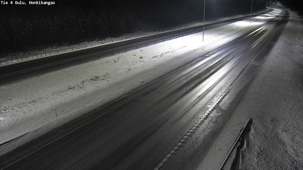 Weather Camera Image Väg 4 Oulu, Honkikangas, Oulu, Pohjois-Pohjanmaa