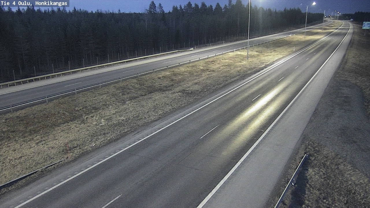 Weather Camera Image Väg 4 Oulu, Honkikangas, Oulu, Pohjois-Pohjanmaa