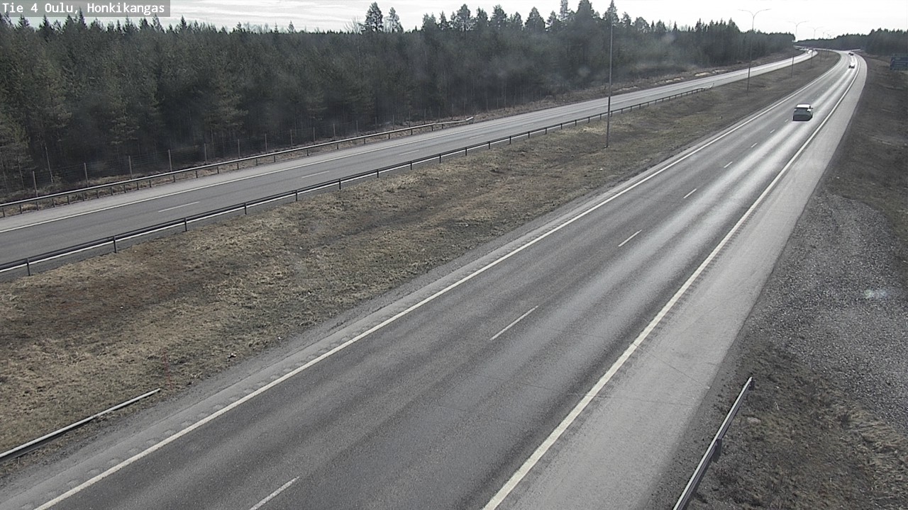 Weather Camera Image Road 4 Oulu, Honkikangas, Oulu, Pohjois-Pohjanmaa