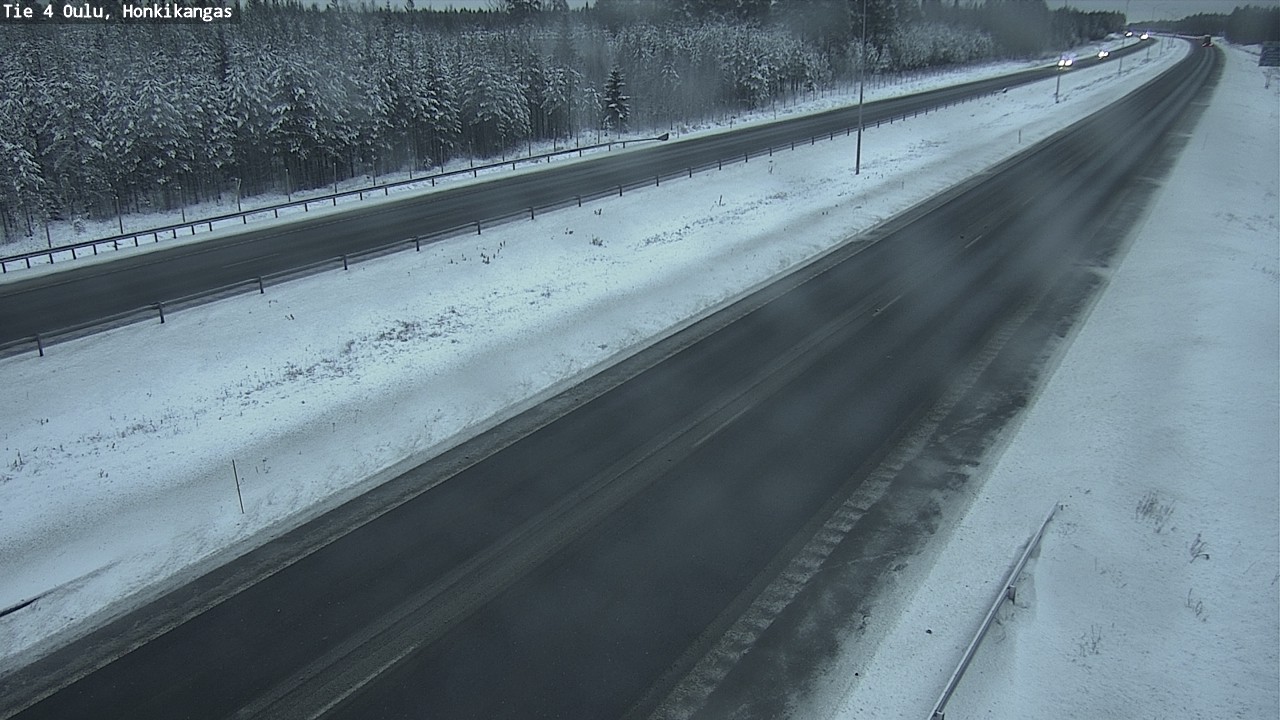 Weather Camera Image Väg 4 Oulu, Honkikangas, Oulu, Pohjois-Pohjanmaa