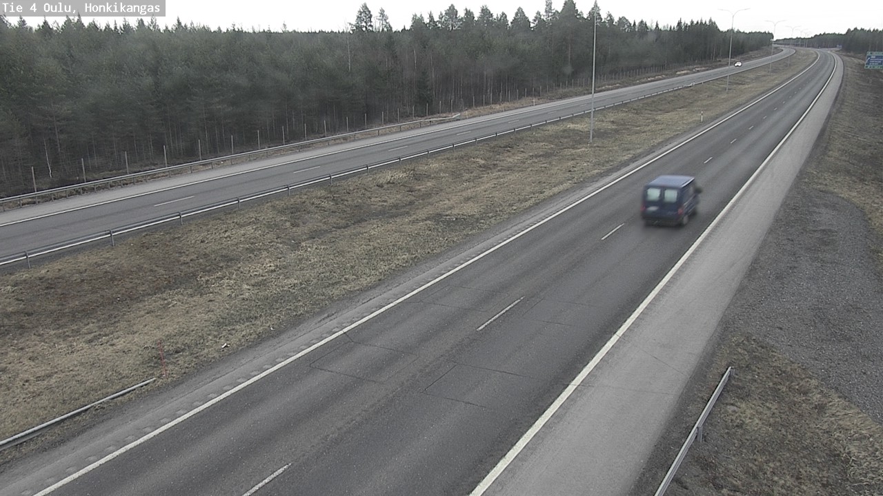 Weather Camera Image Väg 4 Oulu, Honkikangas, Oulu, Pohjois-Pohjanmaa