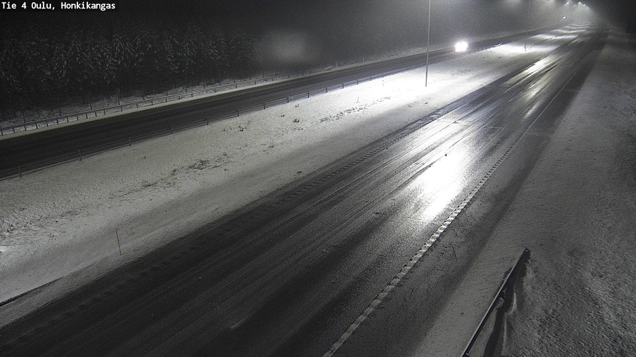 Weather Camera Image Väg 4 Oulu, Honkikangas, Oulu, Pohjois-Pohjanmaa