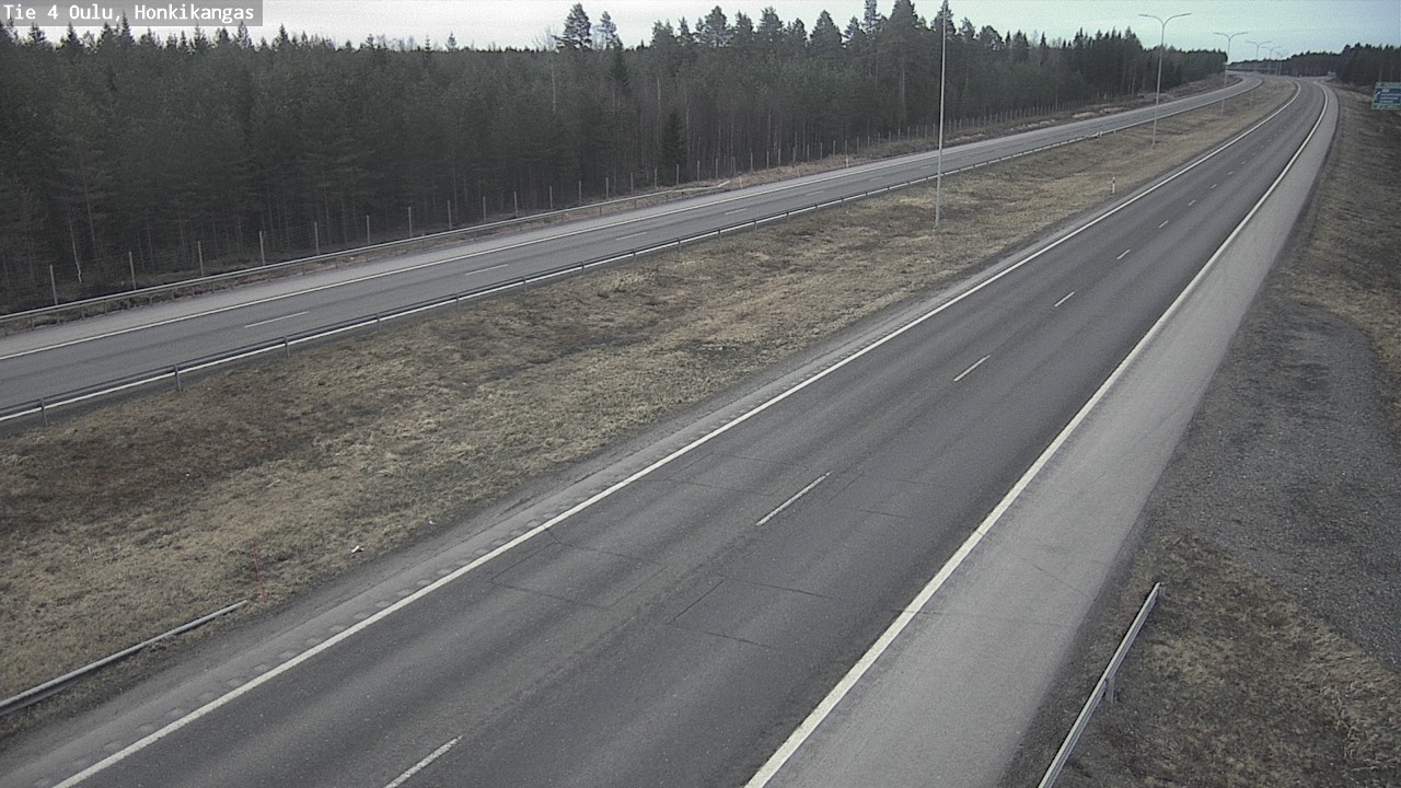 Weather Camera Image Väg 4 Oulu, Honkikangas, Oulu, Pohjois-Pohjanmaa