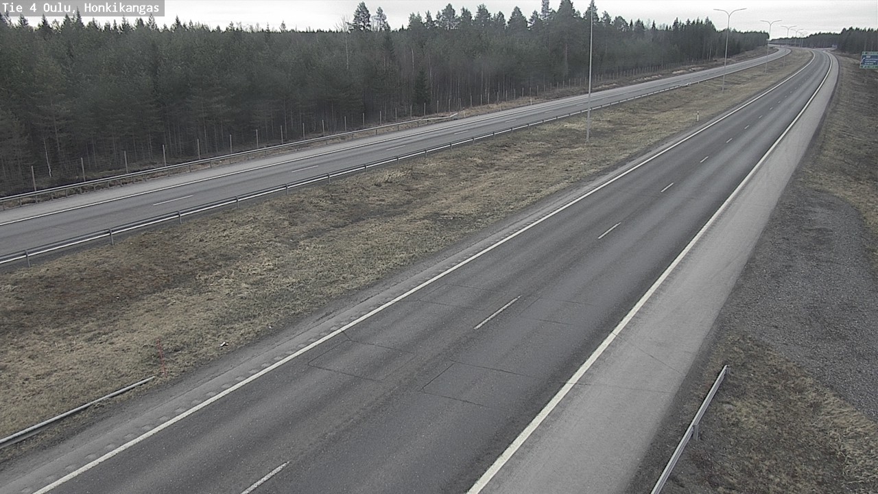 Weather Camera Image Väg 4 Oulu, Honkikangas, Oulu, Pohjois-Pohjanmaa