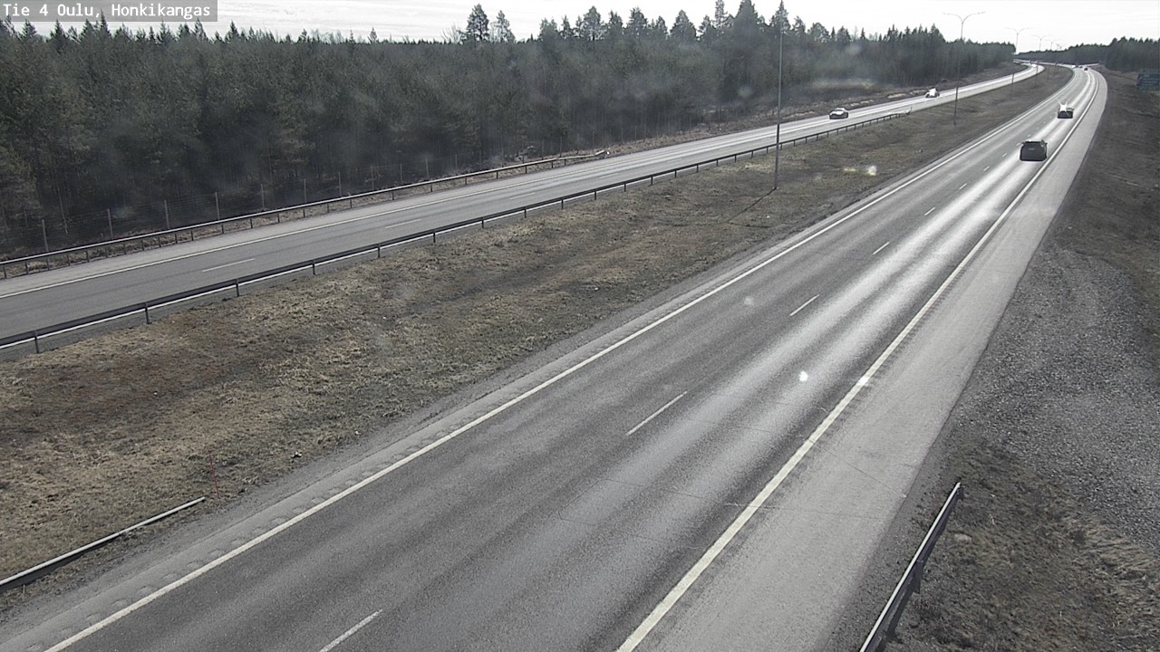 Weather Camera Image Road 4 Oulu, Honkikangas, Oulu, Pohjois-Pohjanmaa